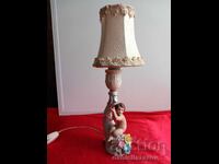 DRESDEN, Sandizell Porcelain Lamp, Cherub, Dresden