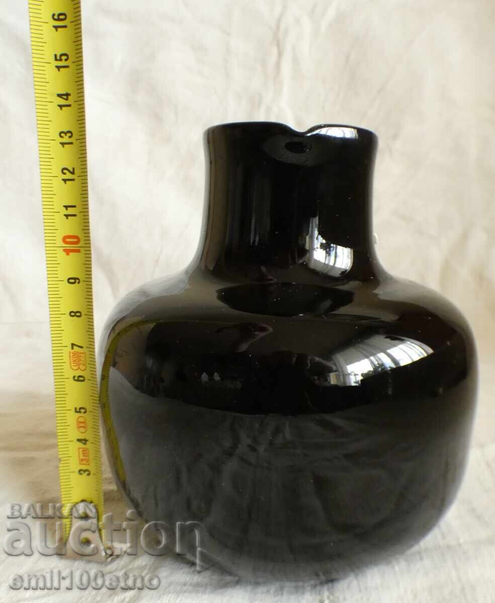 Carafă din sticlă masivă lucrată manual Polonia - 7 Carafă din sticlă masivă lucrată manual Polonia - 7