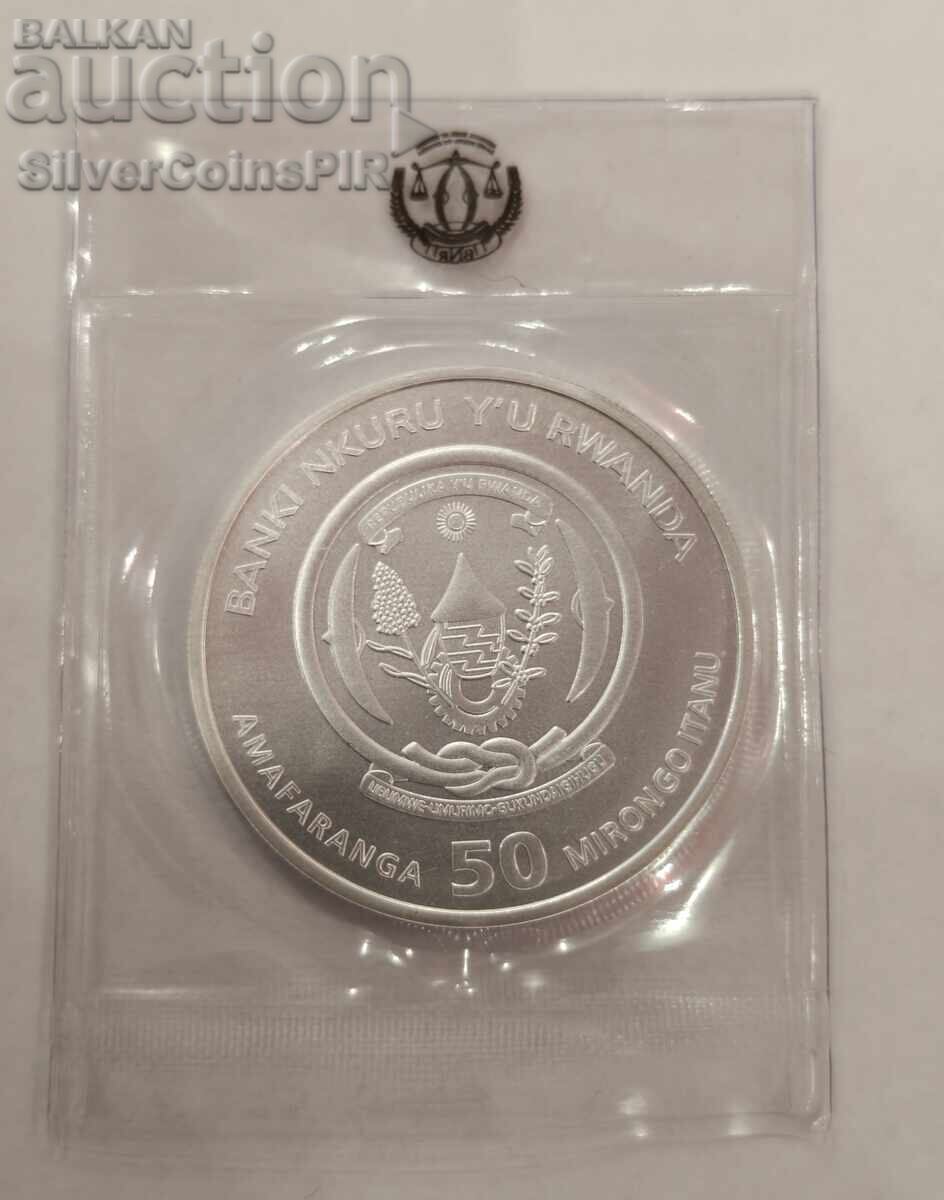 Livrarea Argint 1 oz Navă Great Eastern 2023 Rwanda 50 Mirongo Livrarea Argint 1 oz Navă Great Eastern 2023 Rwanda 50 Mirongo