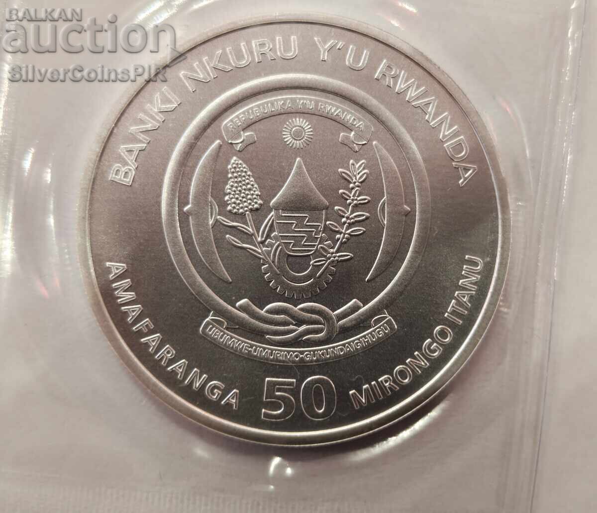 Argint 1 oz Navă Great Eastern 2023 Rwanda 50 Mirongo - 5 Argint 1 oz Navă Great Eastern 2023 Rwanda 50 Mirongo - 5