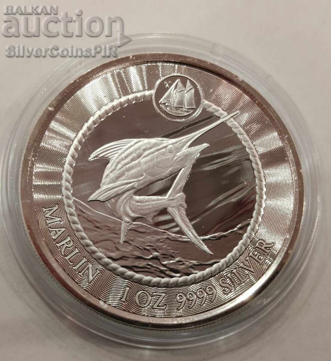 Argint 1 oz Pește-spadă 2023 Insulele Cayman cu preț € 80.00 | 156.47 BGN Argint 1 oz Pește-spadă 2023 Insulele Cayman cu preț € 80.00 | 156.47 BGN