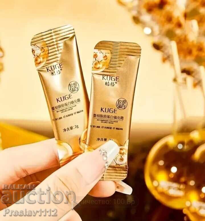 Delivery of Collagen Cream Against Wrinkles