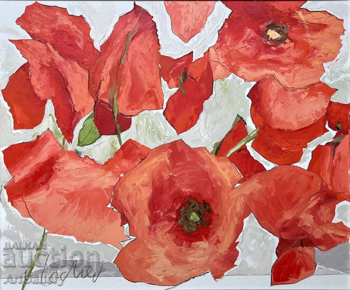 Georgi Lechev, Poppies, 2023
