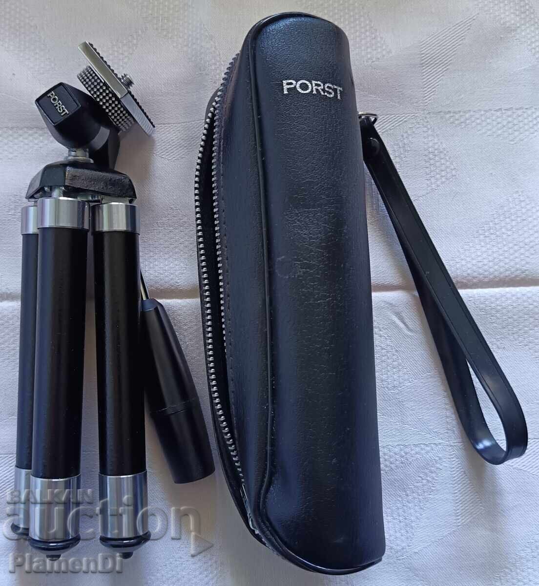 Trepied telescopic retro german Porst - compact, metalic Trepied telescopic retro german Porst - compact, metalic