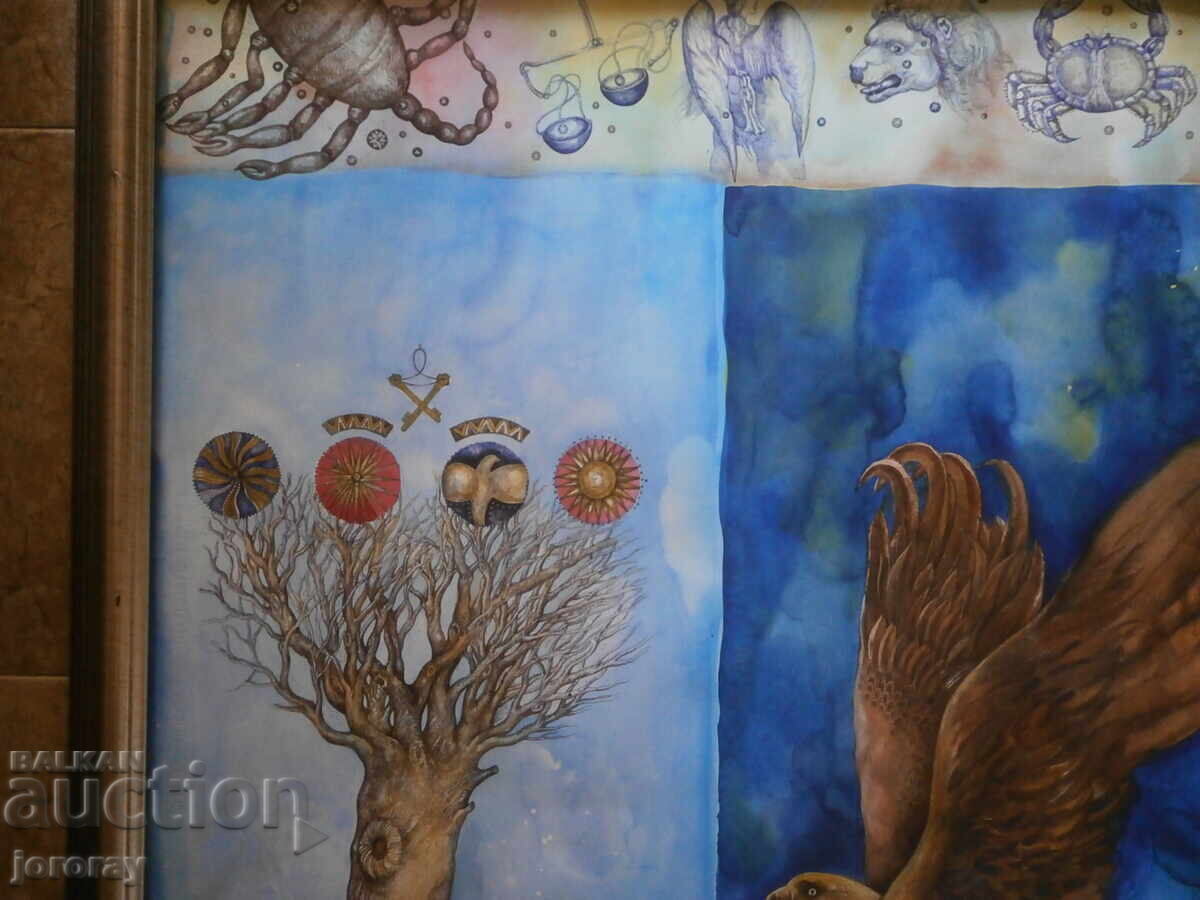 Auction Huge Watercolor by D. Stoilov Auction Huge Watercolor by D. Stoilov