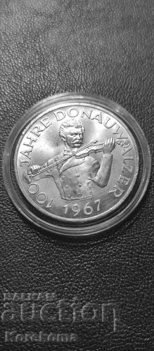 50 Austrian Schillings 1967 Silver from 1st BZC. Read the description!