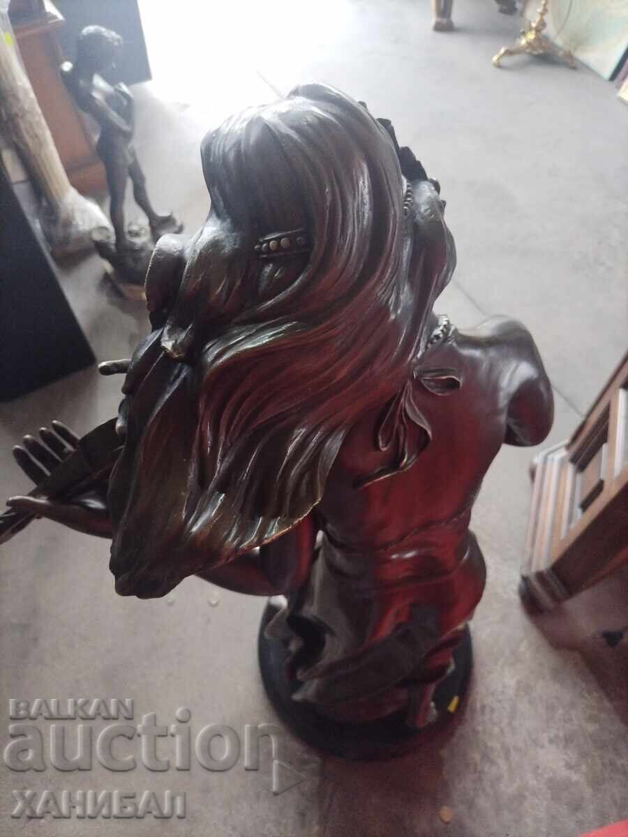 ГОЛЯМА БРОНЗОВА СТАТУЯ, ФИГУРА НА ЦИГУЛАРКА - 5