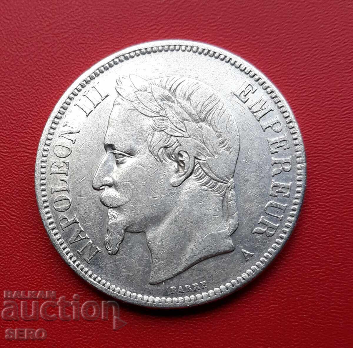 Franța-5 franci 1870 A-Paris cu preț € 95.00 | 185.80 BGN
