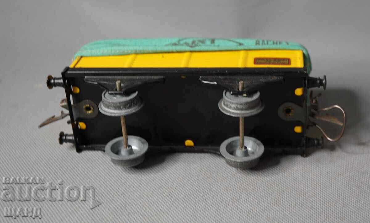 Delivery of MECCANO Old metal toy freight wagon