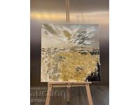 Abstract acrylic painting