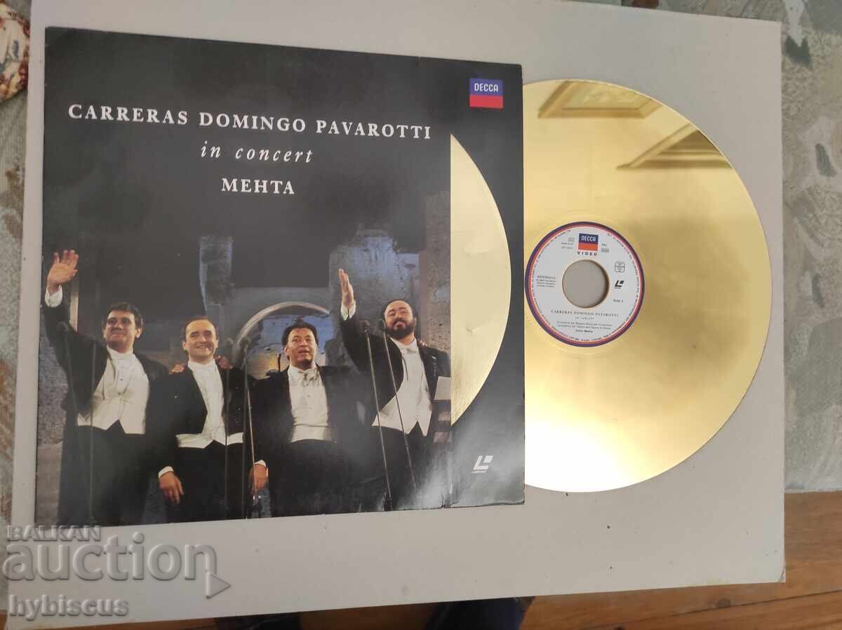 Laserdisk Carrera, Domingo, Pavarotti σε συναυλία με τιμή € 10.00 | 19.56 BGN