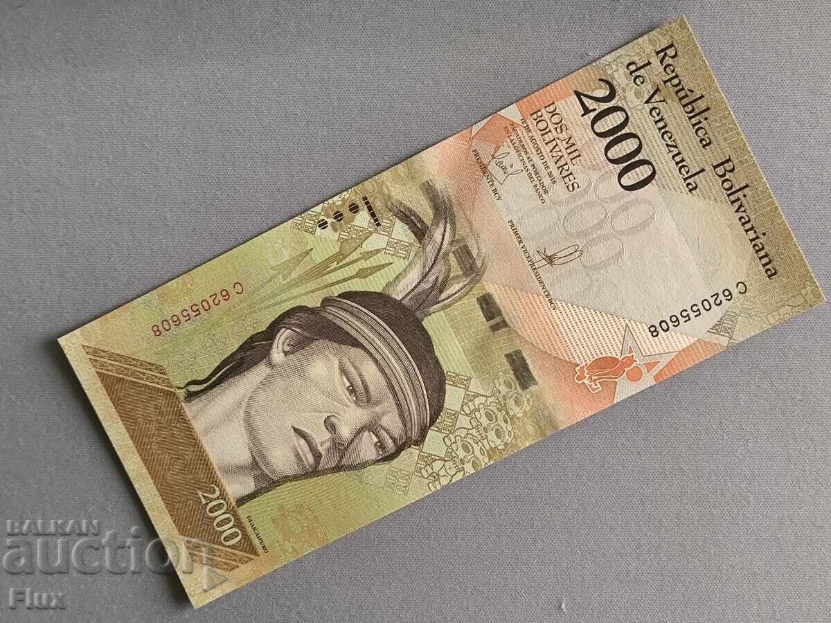 Τραπεζογραμμάτιο - Βενεζουέλα - 2000 μπολίβαρ UNC | 2016
