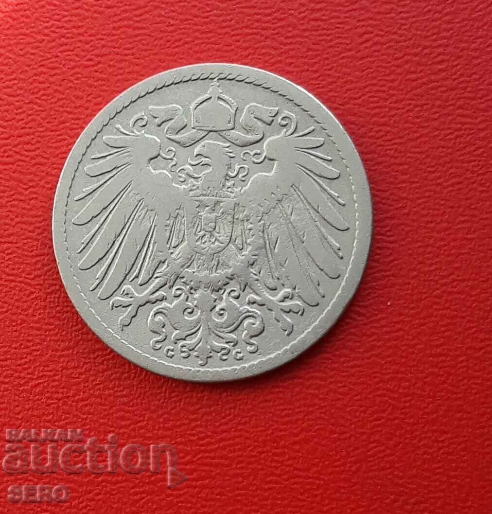 Γερμανία-10 pfennig 1892 G-Karlsruhe-πολύ σπάνιο με τιμή € 5.00 | 9.78 BGN