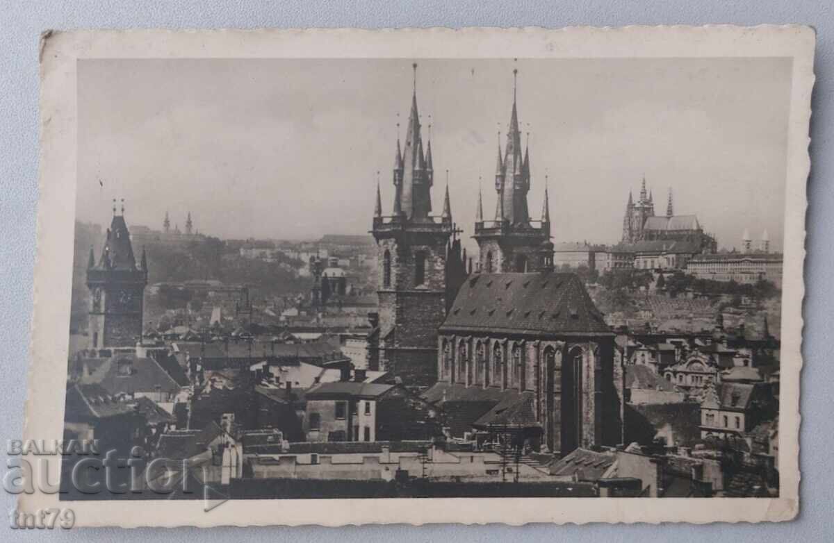 Carte poștală: Praga, Hradčany – Cehoslovacia, 1946