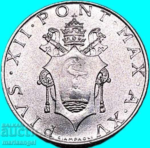 2 лири 1953 Ватикана UNС  Пий XII - 6