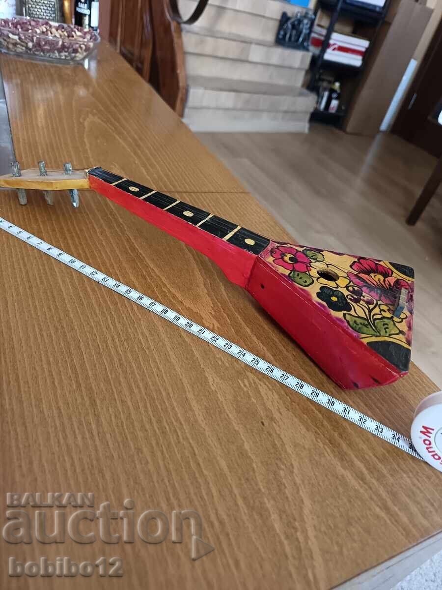 Jucărie rusească din lemn balalaică, URSS, vintage