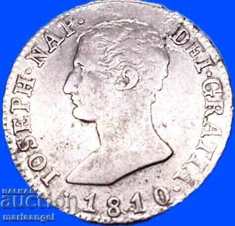 Ναπολέων Ιωσήφ 1810 4 Ρεάλ Ισπανία Μαδρίτη 5,97γρ ασήμι - 7