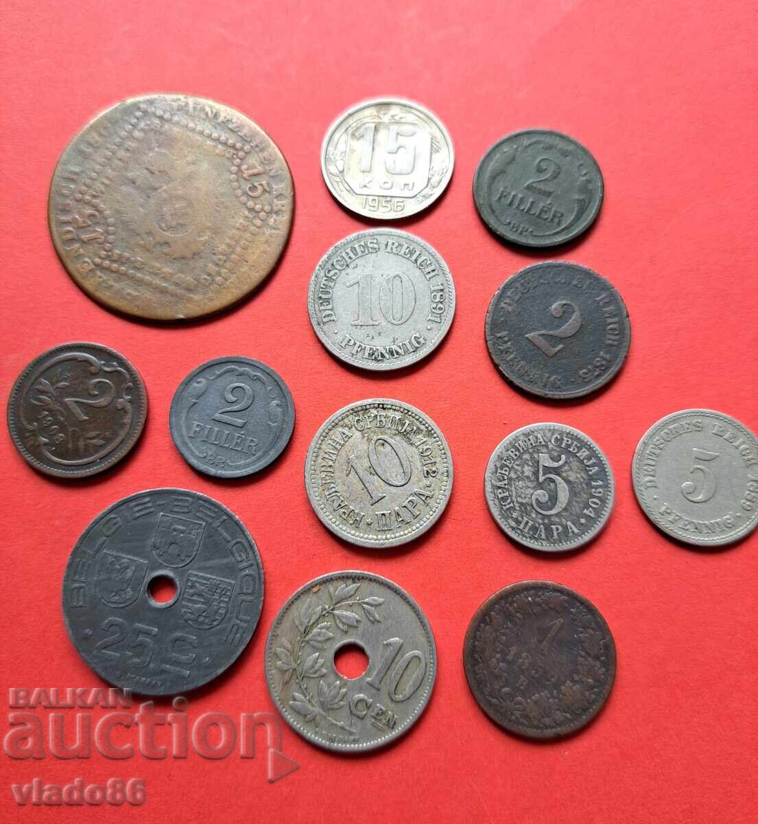 Lot de monede străine vechi din secolul al XIX-lea și al XX-lea cu preț € 20.00 | 39.12 BGN