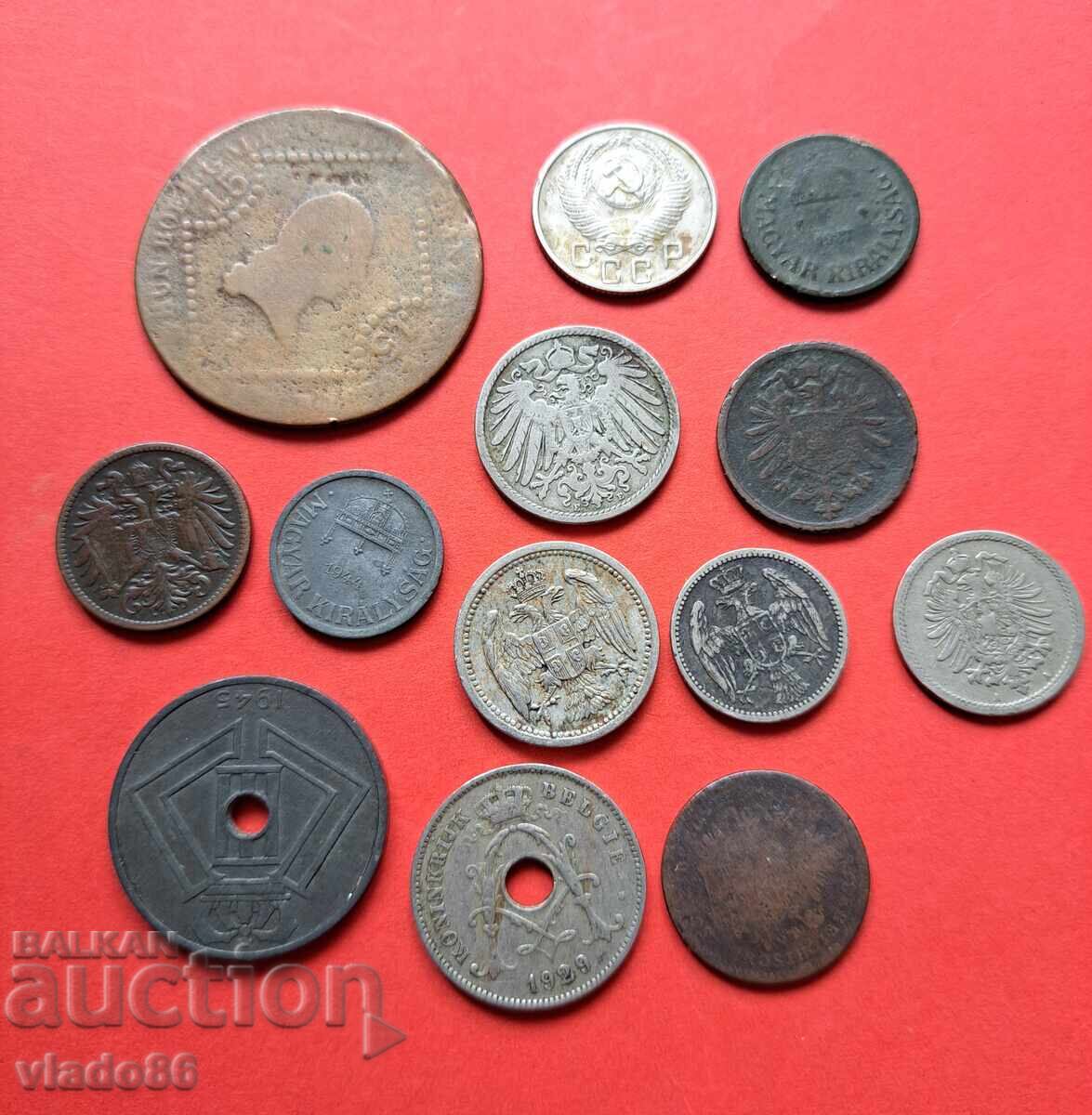 Livrarea Lot de monede străine vechi din secolul al XIX-lea și al XX-lea
