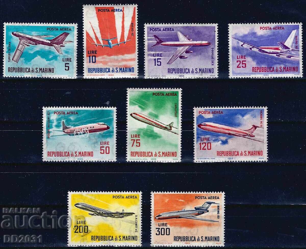 San Marino 1963 - avioane MNH
