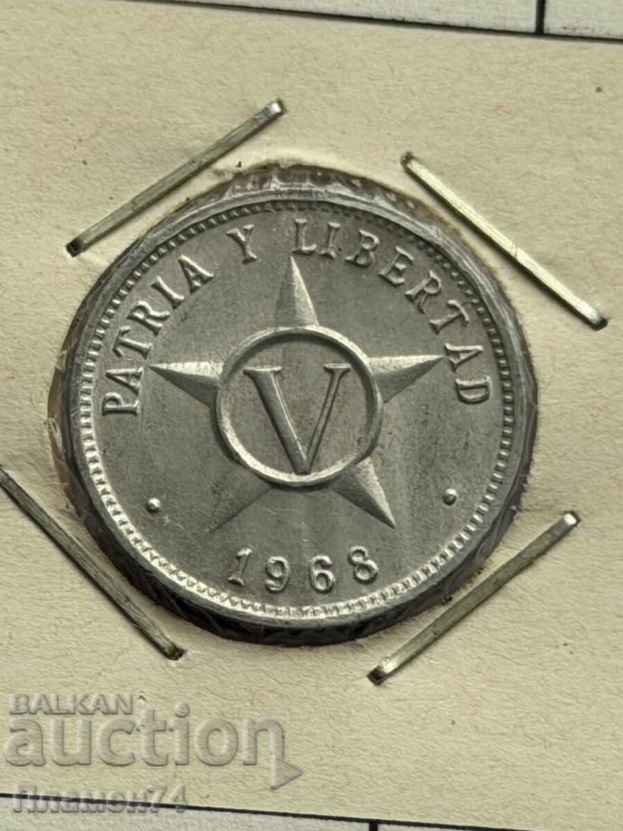 5 centavos 1968 Cuba