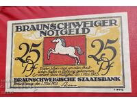 Banknote-Germany-Braunschweig-25 Pfennig 1921