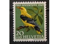 Ελβετία 1969 Πανίδα/Πουλιά MNH