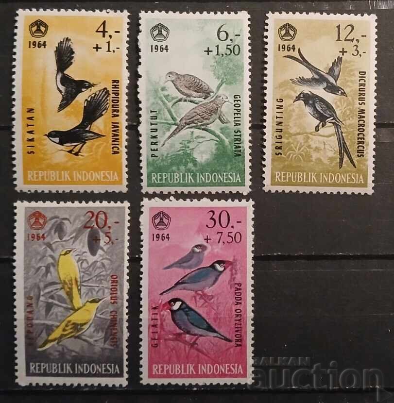 Indonezia 1965 Faună/Păsări MNH