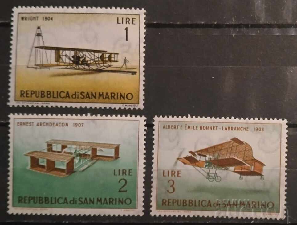 Άγιος Μαρίνος 1962 Αεροπλάνα MNH