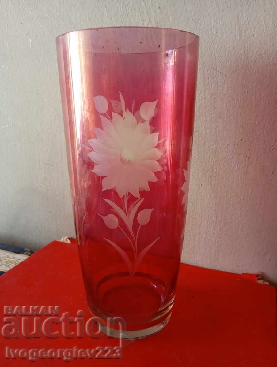 Vintage glass vase Vintage glass vase