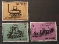 Сан Марино 1964 Локомотиви MNH
