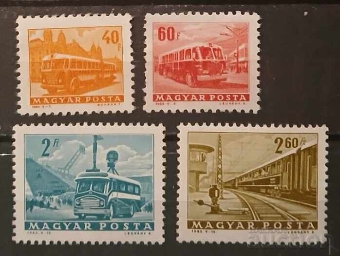 Ουγγαρία 1963 Αυτοκίνητα/Ατμομηχανές MNH Ουγγαρία 1963 Αυτοκίνητα/Ατμομηχανές MNH
