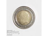Белгия UNC Евромонета 2 Евро 2002 Биметал Euro Belgium