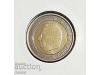 Белгия UNC Евромонета 2 Евро 2000 Биметал Euro Belgium