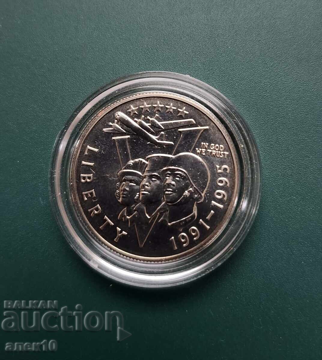 САЩ   1/2  долар   1993  Р с цена € 13.00 | 25.43 лв.