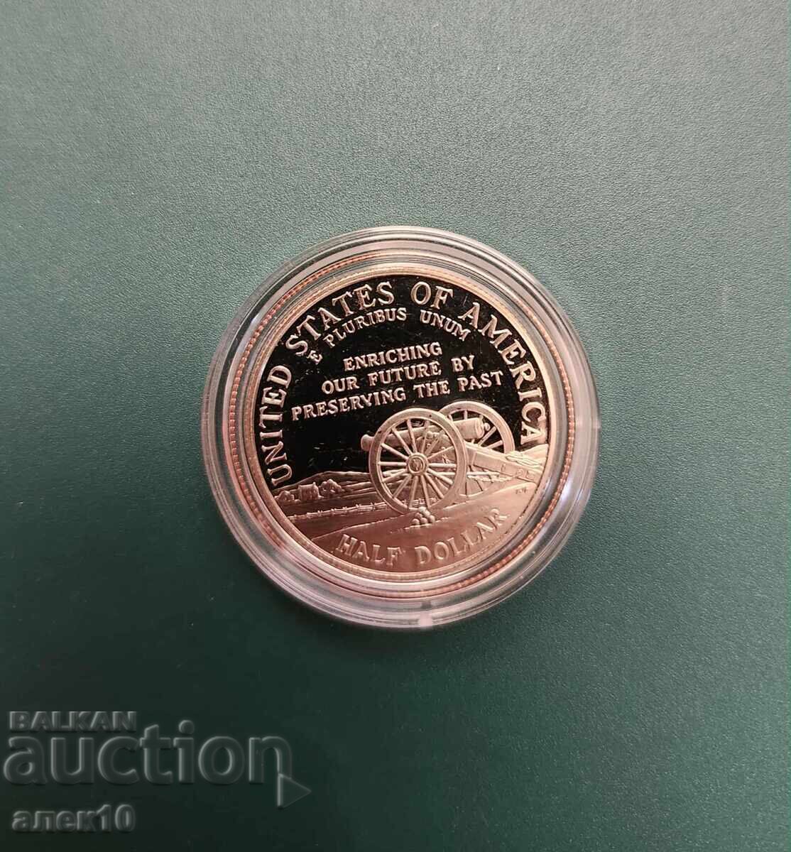 SUA 1/2 dolar 1995 proof cu preț € 20.00 | 39.12 BGN