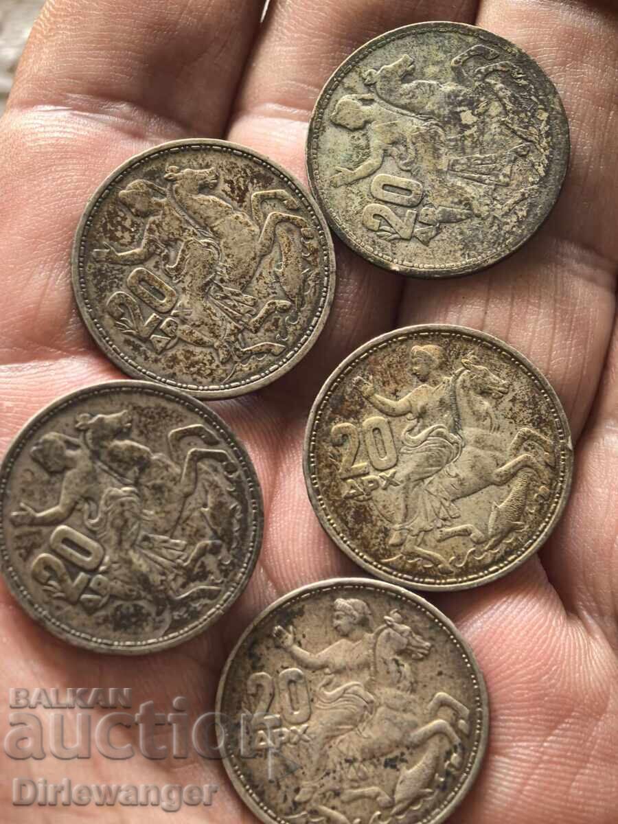 Lot of silver coins.