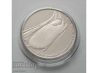 Сребърна монета 100 лв.1993 г., бобслей