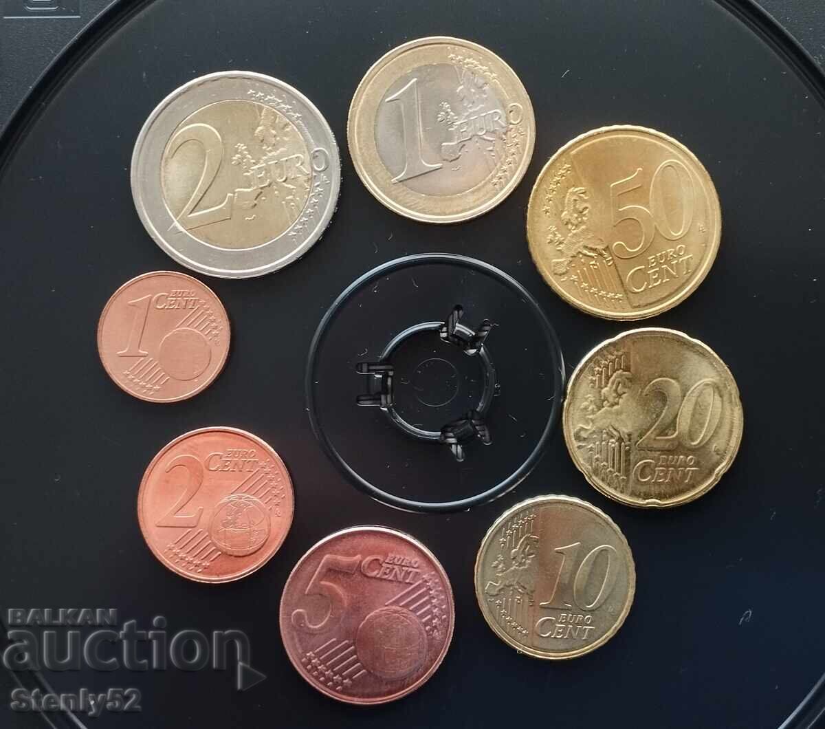 Сет евро монети България 2026 год UNC