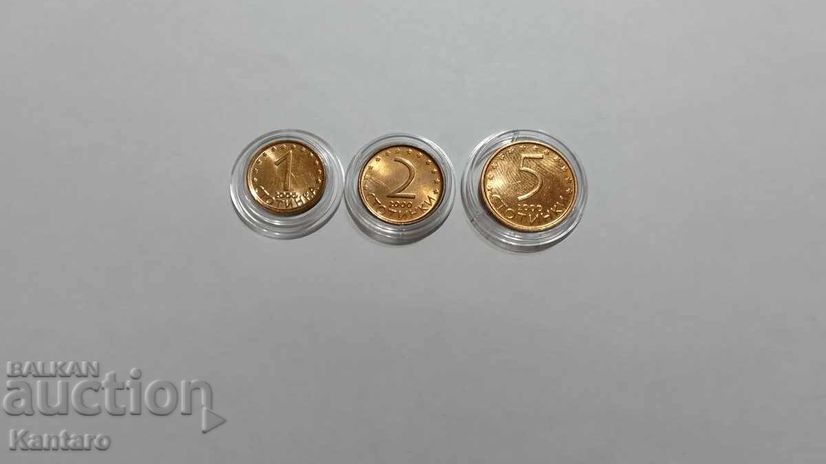 Δημοπρασία Νόμισμα - ΒΟΥΛΓΑΡΙΑ - Λοτ - 1 ; 2 ; 5 λεπτά - 2000 - UNC Δημοπρασία Νόμισμα - ΒΟΥΛΓΑΡΙΑ - Λοτ - 1 ; 2 ; 5 λεπτά - 2000 - UNC