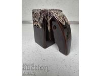 Retro ceramic vase / pencil holder "Elephant" – Vintage art ceramic