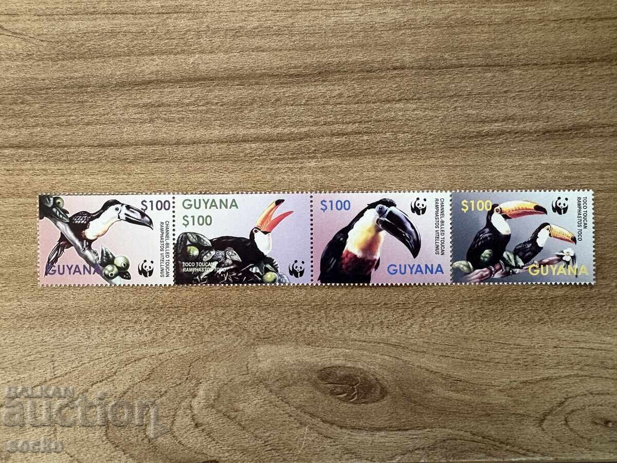 Guyana - Specii pe cale de dispariție - Tucan (2003) MNH Guyana - Specii pe cale de dispariție - Tucan (2003) MNH