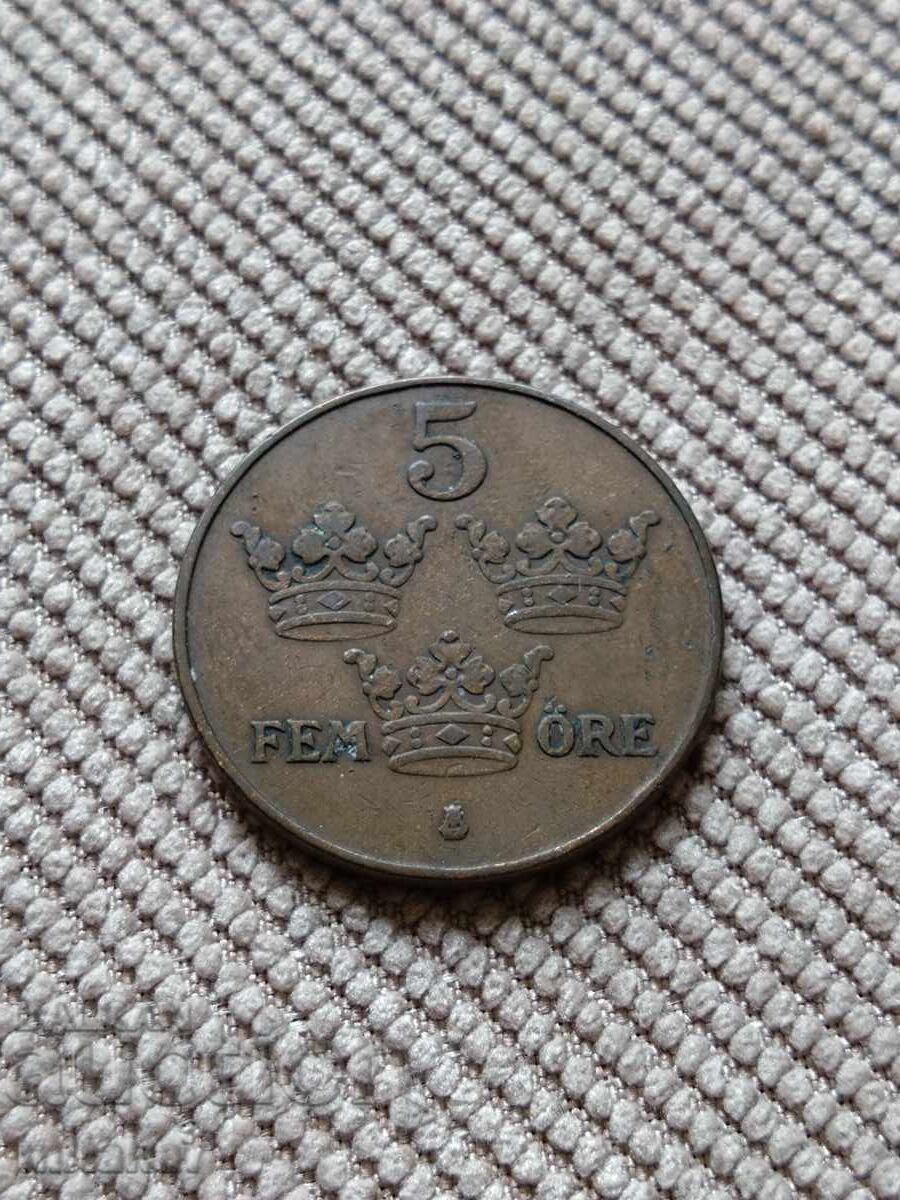 5 öre 1921, Suedia