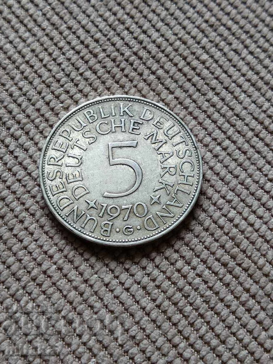 5 mărci 1970, Germania