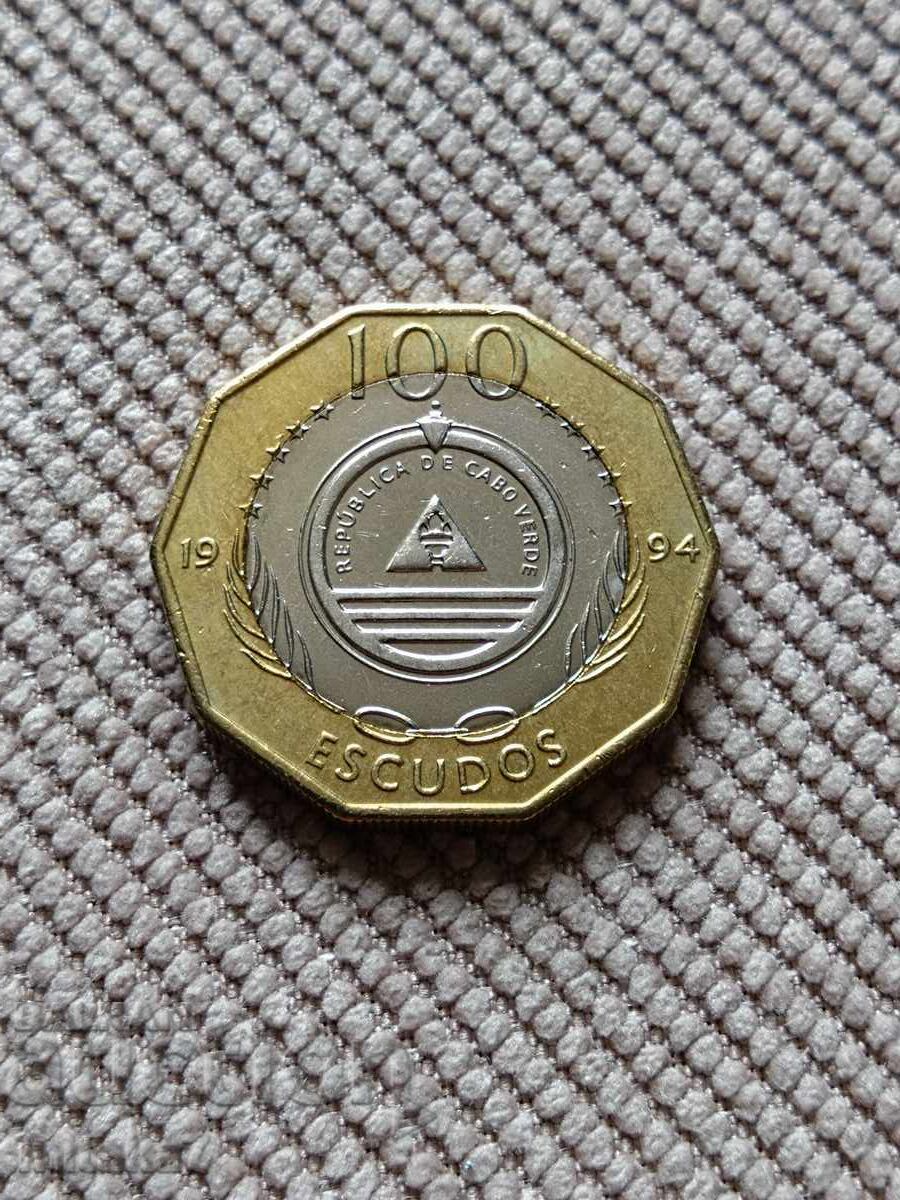 100 escudos 1994, Cape Verde