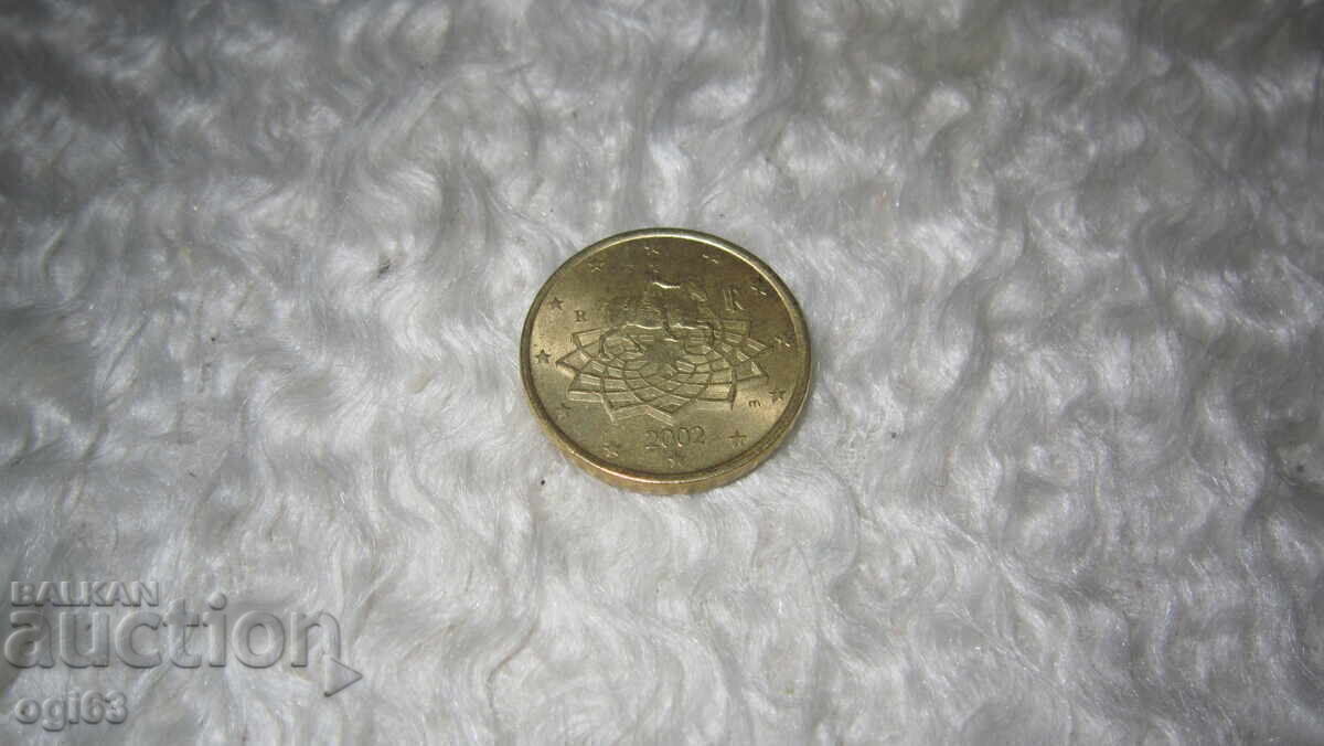 Lot of 10, 20, 50 cent, 1 and 2 Euro coins 2002 Italy - 5