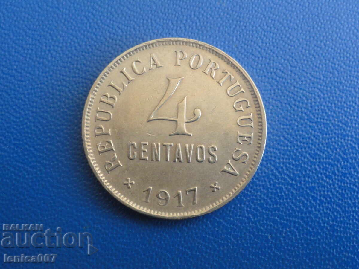 Portugalia 1917 - 4 centavos - 5 Portugalia 1917 - 4 centavos - 5