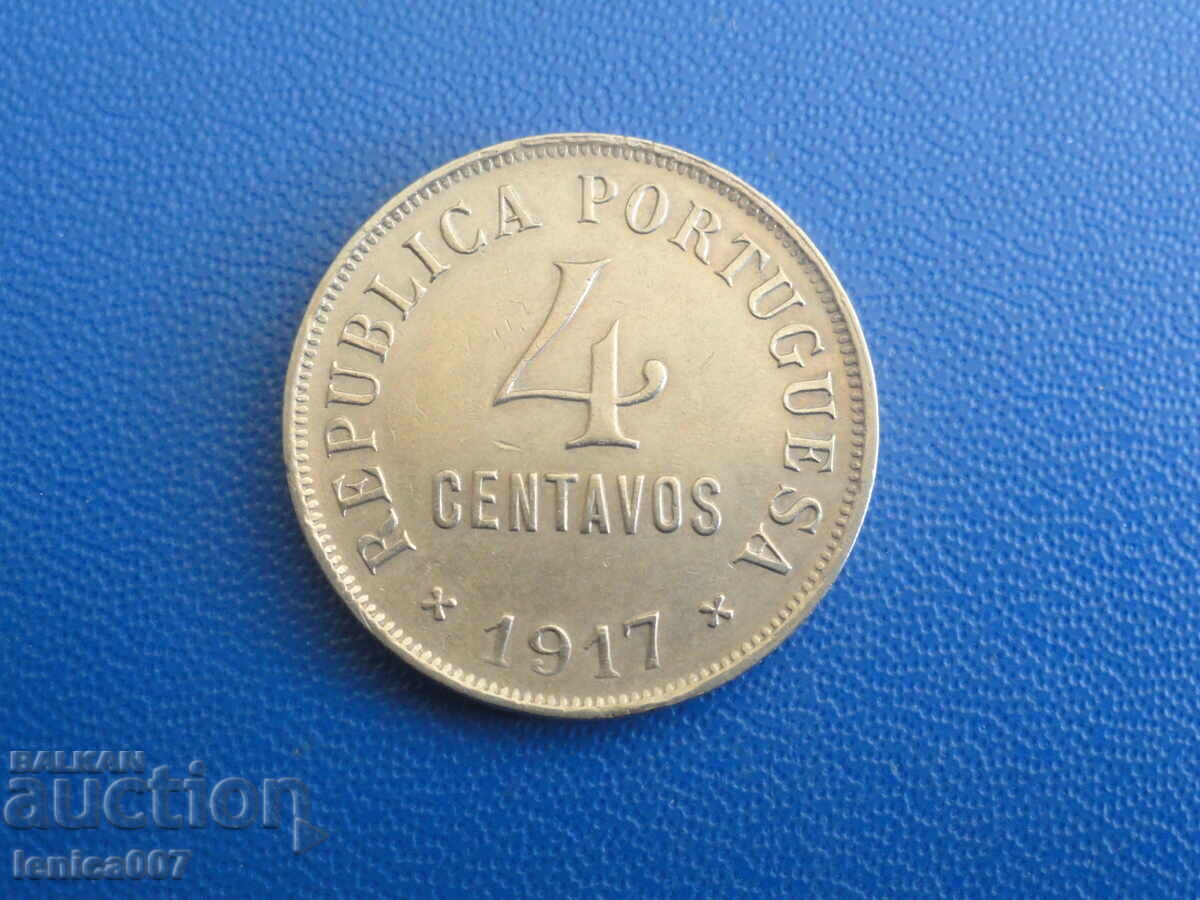 Portugalia 1917 - 4 centavos Portugalia 1917 - 4 centavos