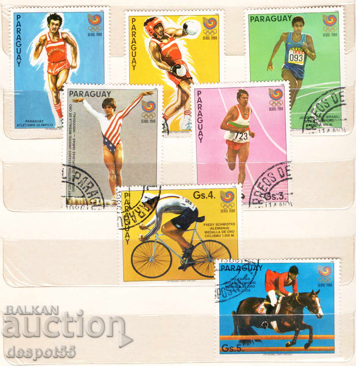 1986. Paraguay. Jocuri Olimpice - Seul, Coreea de Sud (1988)