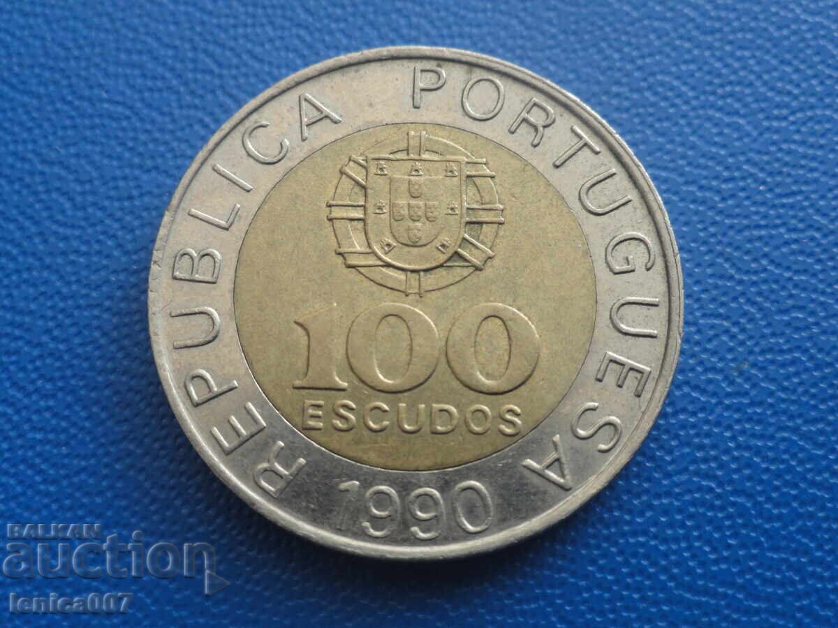 Portugalia 1990 - 100 escudos cu preț € 1.20 | 2.35 BGN
